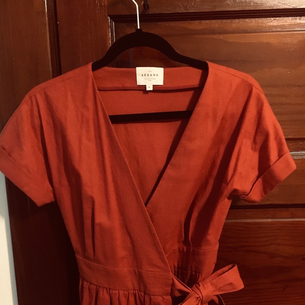 Sezane Marielle dress in Terracotta size 4/6